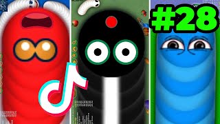Kumpulan TikTok WormsZone.io viral video - cacing game Tik Tok #28