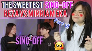 SING-OFF TIKTOK SONGS PART VI (Yamet Kudasi, It's Only Me) REZA vs Mirriam Eka I REACTION VIDEO