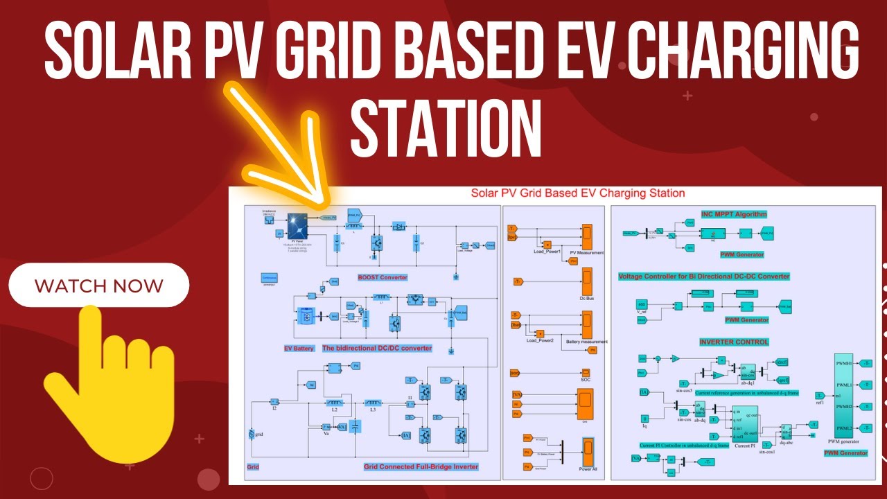 Solar PV Grid Based EV Charging Station In MATLAB | EV Charging Station ...