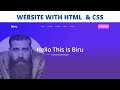 How to create a Website using HTML and CSS Step by Step Tutorial