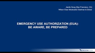 Emergency Use Authorization Eua   Be Aware Be Prepared