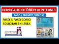 Duplicado de  DNI por Internet ¿Cómo tramitar? Pago, trámite y recojo - RENIEC