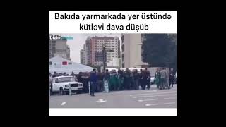 Bakıda Bal yarmarkası  qarşısında kütləvi dava olub.