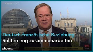 phoenix tagesgespräch mit Armin Laschet zu den deutsch-französischen Beziehungen am 26.10.22