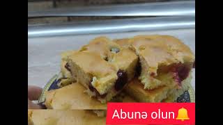 #piroq Piroqu birdə belə bişirin📢💥Çox fərqli dadla,meyvəli piroq resepti #kek piroqun hazirlanmasi