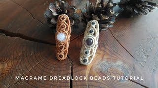 Macrame dreadlock beads tutorial Dread Beads Macrame Jewelry tutorial