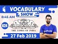 8:45 AM - The Times of India Vocabulary with Tricks (27 Feb, 2019) | Day #624