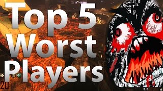 TOP 5 Worst Zombies Players in 'Call of Duty Zombies' - Black Ops 2 Zombies, Black Ops & WaW