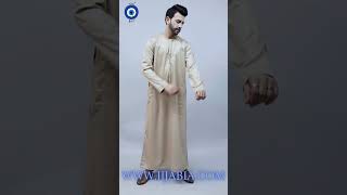 Buy online bulk Omani Thobe Jubba Vietnam Imported Fabric Chamak Dhamak Fabric