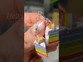 diy 🌈 rainbow cake theme earrings made by hello divya...