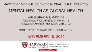 MMSc-GHD 10th Anniversary Panel: Mental Health as Global Health