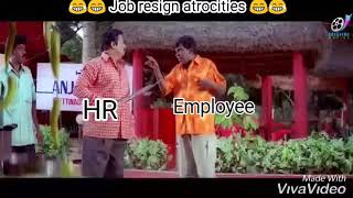 Job resign vadivelu status