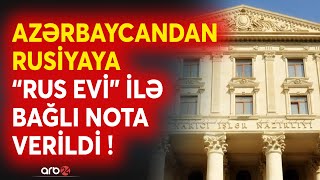 TƏCİLİ! Azərbaycandan Rusiyaya NOTA VERİLDİ: XİN \