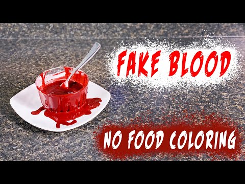 Can you use ketchup as fake blood?
