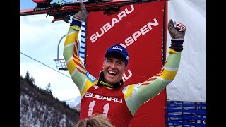 Cary Mullen wins downhill (Aspen 1994)
