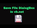 Vb.net savefiledialog example