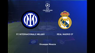 UEFA CHAMPIONS LEAGUE ROUND OF 16 LEG 2 INTER MILAN VS REAL MADRID PES 2021