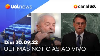 Bolsonaro na ONU, Lula e debate no SBT, reta final da campanha eleitoral e mais notícias | UOL News