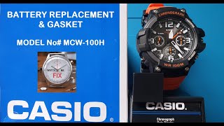 CASIO Chronograph MCW-100H Battery Replacement