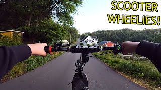 I Bought A New 1600W Scooter! | Wheelie Practice #4