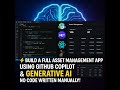 Generative AI - Build an .net app, SQL app with git copilot and Generative AI with no knowledge