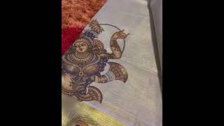 Nashaya Mural designed Golden tissue Silk Sarees