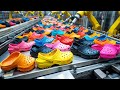 How Crocs Are Made In The Factory | Slipper Production Process