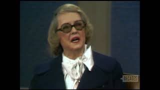 Bette Davis 1971 TV Interview, Arte Johnson, Birch Bayh