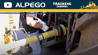 ALPEGO folding power harrow attachment