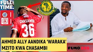 AHMED ALLY AANDIKA ‘BARUA’ KWA CHASAMBI KISA GOLI LA KUJIFUNGA NA FOUNTAIN GATE 1-1 SIMBA SC