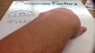 Finding Common Factors Using Factor Rainbows