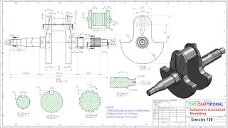 Solidworks Crankshaft Exercise 158