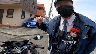 警察に止められたので笑わせる