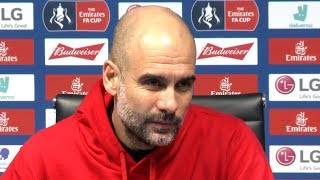Man City 4-0 Fulham - Pep Guardiola FULL Post Match Press Conference - FA Cup Fourth Round