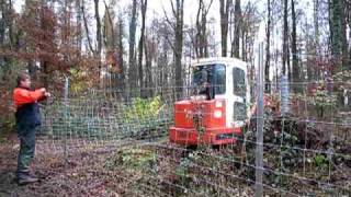 Bau eines Wildschutz-Zaunes