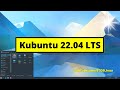 First Look: Kubuntu 22.04 LTS Jammy Jellyfish Setting up, Review, Installation & First Impressions