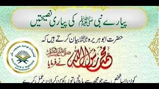 Pyare Nabi(Saw) Ki Pyari Baatein|Prophet Muhammad Swa Quotes In Urdu|Golden Words|Aqwal E Zareen|