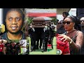 Wofa KK's wife weep uncontrollably as her husband's body leaves. Maame Dokono storms the funeral.