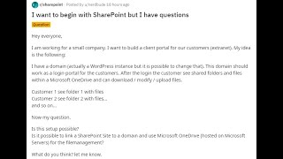 SharePoint: Building out SharePoint as an External User Portal