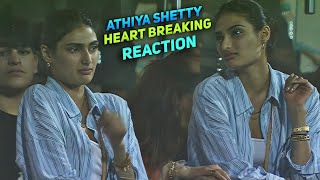 Athiya Shetty Heart Breaking Reaction When Kl Rahul Out on Duck during RR VS LSG match