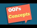 Oops concepts | Object Oriented Programming Concepts