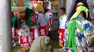 神明宮（二日目朝）獅子舞　小松市島町秋祭り　2017.09.10　2/3