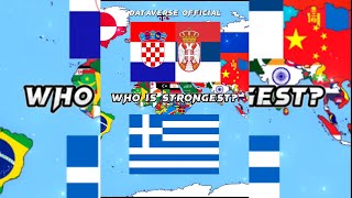 Croatia + Serbia vs Greece General Comparison Shorts 2023 #dataverseofficial