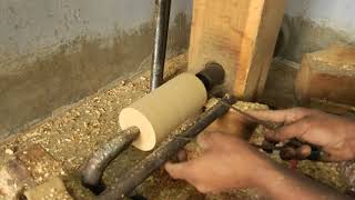 Woodturning - Log to Pen Holder