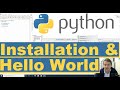 Python Installation and Hello World