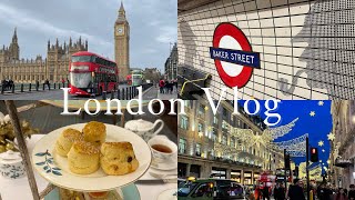 【Christmas London Vlog 2023🇬🇧】紅茶を愛するハンドメイド作家が行く初めてのロンドン6日間 | アフタヌーンティー🫖| 聖地巡礼🐻| おすすめパブ🍷