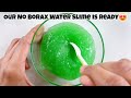 water slime💦 how to make water slime clay without borax asmr