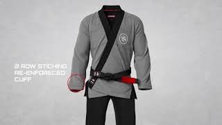 Summo Sports Premium Customized Brazilian Jiu Jitsu Kimono (Grey Black) - BJJ GI