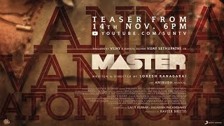 #MASTER Teaser releasing on: 14th November, (Sun TV) YouTube Channel...