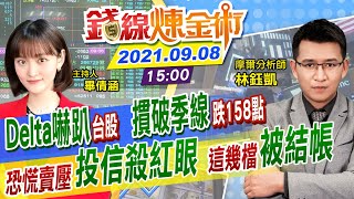 【錢線煉金術 盤後】Delta嚇趴台股失守季線！投信殺紅眼 同欣電.景碩跌停「被結帳」5月股災重新上演？ @中天財經頻道CtiFinance  20210908